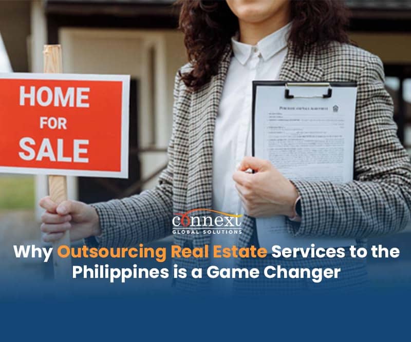 Why-Outsourcing-Real-Estate-Services-to-the-Philippines-is-a-Game-Changer-woman-in-corporate-attire-holding-property-sign-real-estate-broker-fb