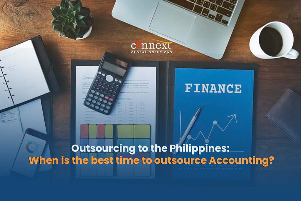 Outsourcing to the Philippines When is the best time to outsource Accounting finance office desk with calculator