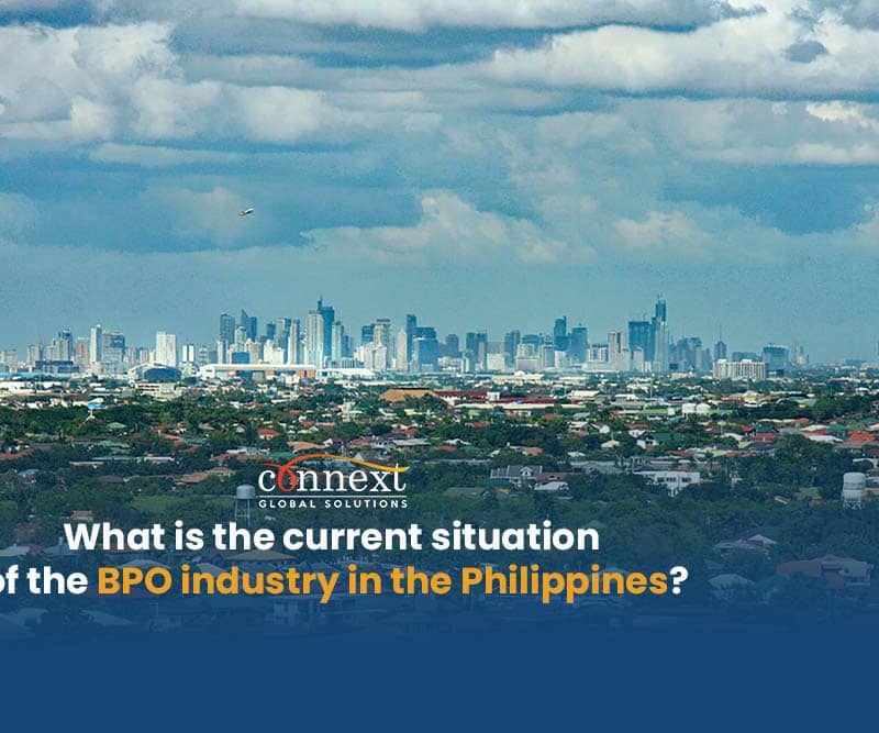 What is the current situation of the BPO industry in the Philippines cityscape buildings