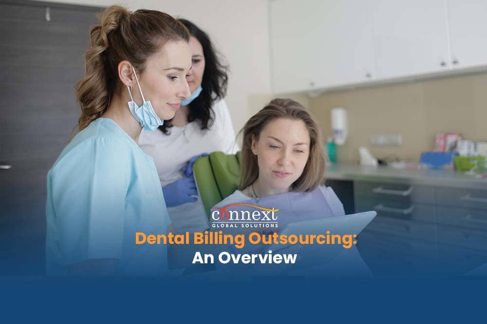 Benefits and Considerations of Dental Billing Outsourcing patient in an appointment with 2 dentists in dental clinic