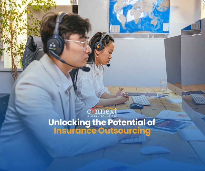 Edit Post “Unlocking the Potential of Insurance Outsourcing_ A Comprehensive Guide” ‹ Connext — WordPress-man and woman-in-corporate-office-attire-working-on-computer