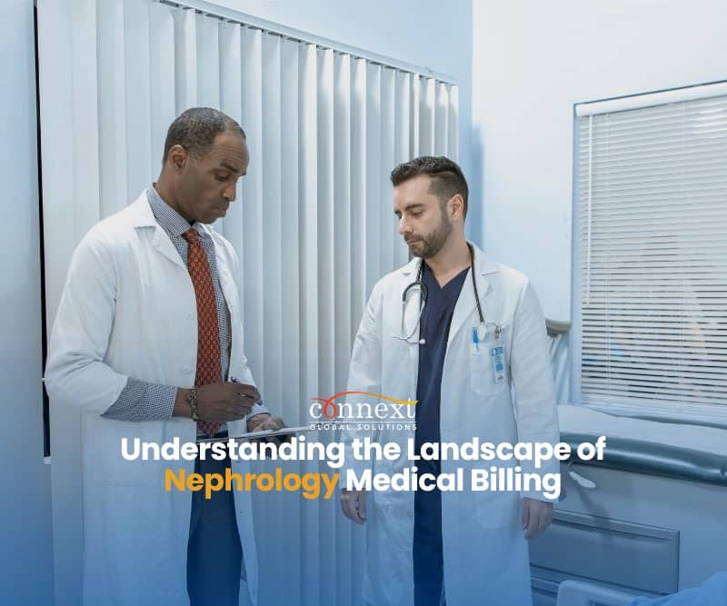 Understanding-the-Landscape-of-Nephrology-Medical-Billing-two-male-physicians-doctors-in-lab-coat-discussing-in-hospital