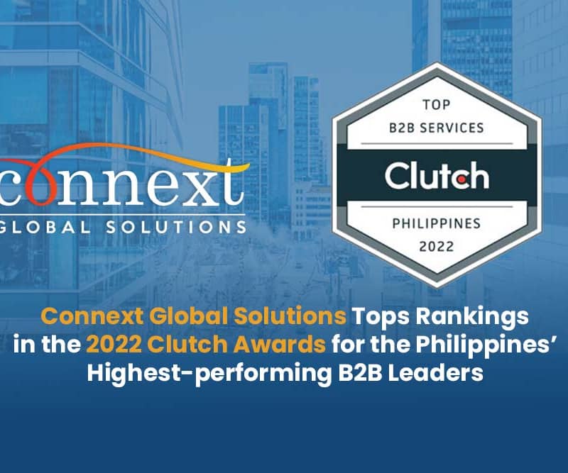 Connext Global Solutions tops rankings in the Clutch Awards for the Philippines’ highest-performing B2B firms for 2022.