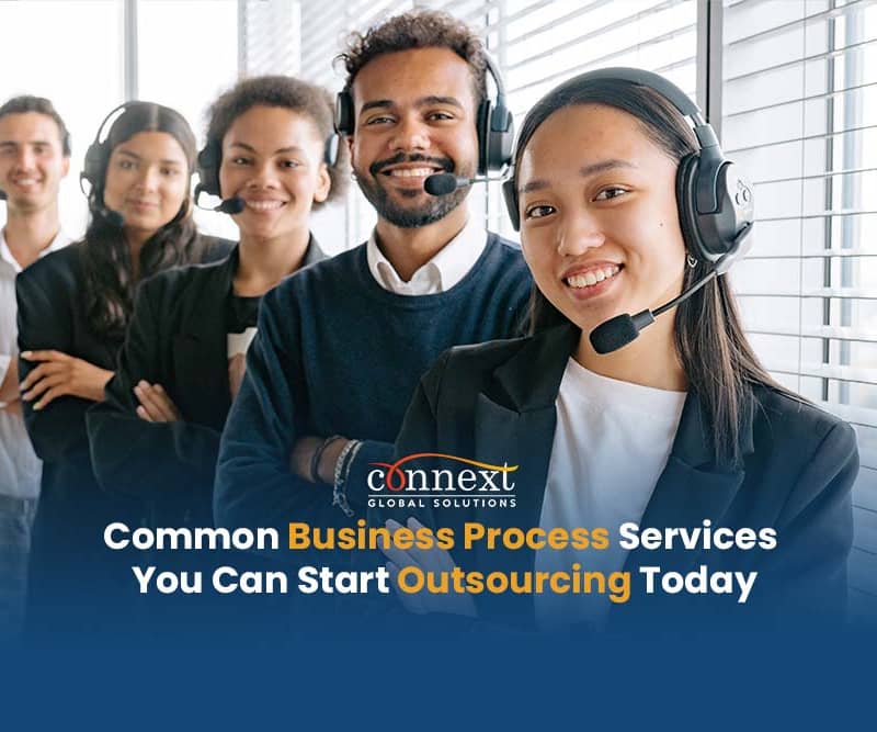 smiling corporate office team call center agents outsourcing bpo