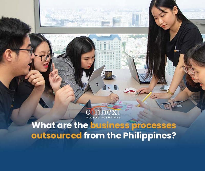 What are the Business Processes outsourced from the Philippines corporate meeting office asian