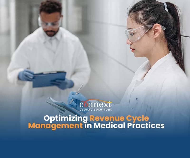 Optimizing-Revenue-Cycle-Management-in-Medical-Practices-man-and-woman-in-medical-lab-gown-in-hospital
