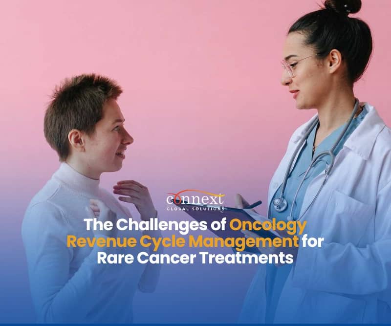 The-Challenges-of-Oncology-Revenue-Cycle-Management-for-Rare-Cancer-Treatments-doctor in lab gown in an appointment and consultation with patient