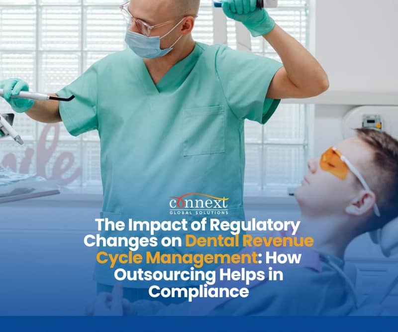 The-Impact-of-Regulatory-Changes-on-Dental-Revenue-Cycle-Management-How-Outsourcing-Helps-in-Compliance dentist performing dental checkup with patient