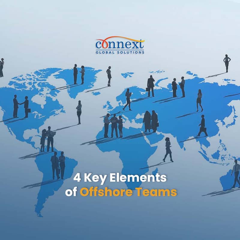 World Map Offshoring 4 Key Elements of Offshore Teams Business process outsourcing Cloud connectivity